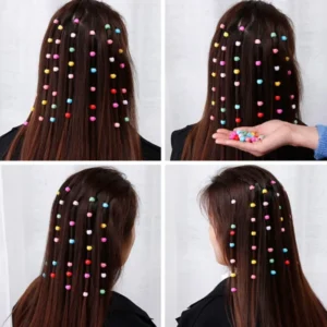 COLLECTIONS Pack of 30 Pcs Beads Clips Mini Hair for Girls Kids