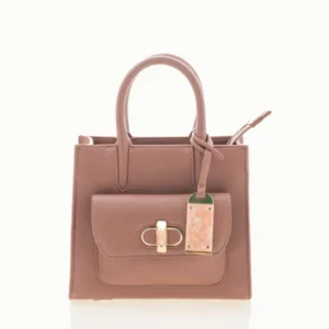 Blush Pink Mini Top-Handle Handbag